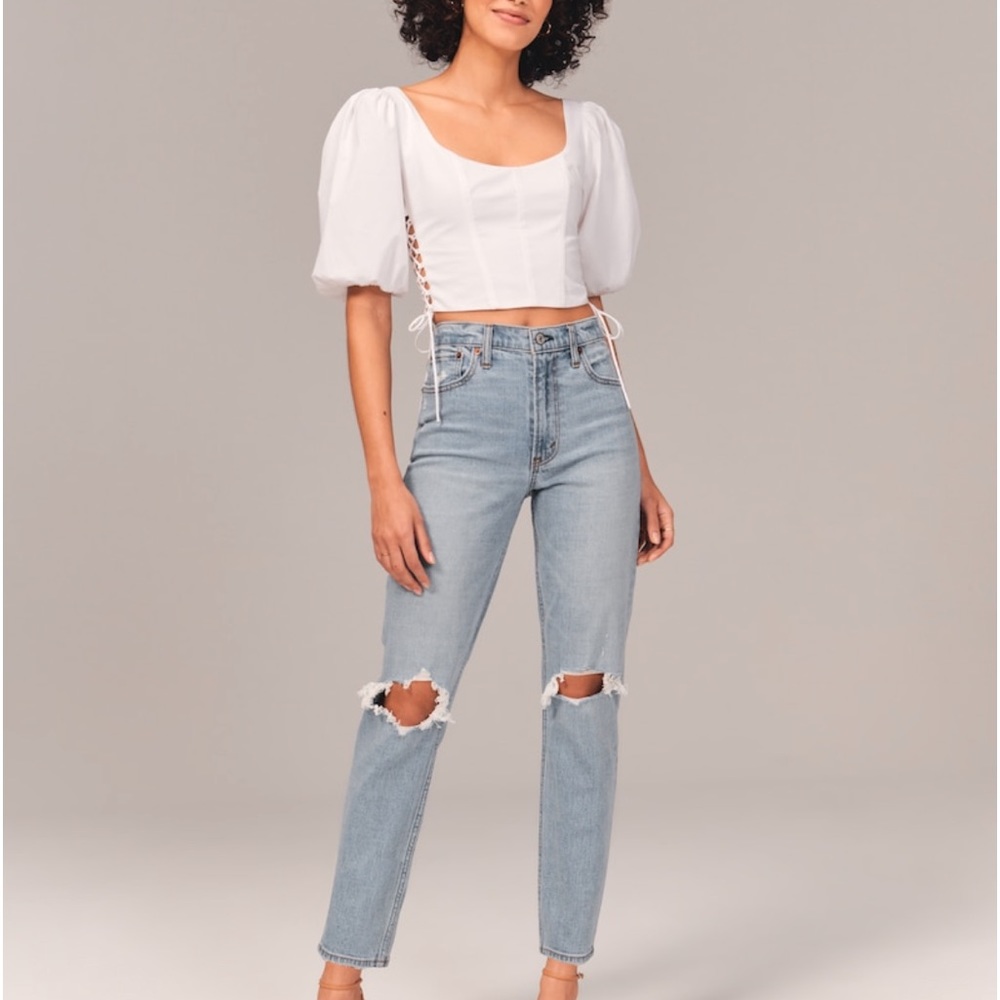 Abercrombie Curve Love Mom Jean